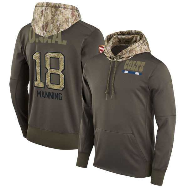 Nike Colts 18 Peyton Manning Men's Olive Salute To Service Pullover Hoodie,We sell and wholesale Nike Colts 18 Peyton Manning Men's Olive Salute To Service Pullover Hoodie on line form chian!
