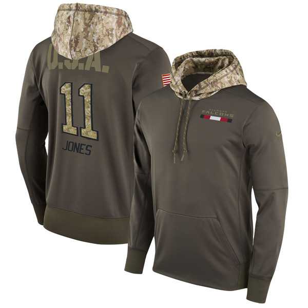 Nike Falcons 11 Julio Jones Men's Olive Salute To Service Pullover Hoodie,We sell and wholesale Nike Falcons 11 Julio Jones Men's Olive Salute To Service Pullover Hoodie on line form chian!