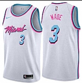 Nike Heat 3 Dwyane Wade White City Edition Swingman Stitched NBA Jersey,baseball caps,new era cap wholesale,wholesale hats