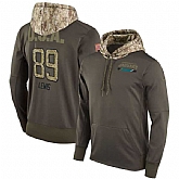 Nike Jaguars 89 Marcedes Lewis Men's Olive Salute To Service Pullover Hoodie,baseball caps,new era cap wholesale,wholesale hats