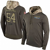 Nike Lions 54 DeAndre Levy Men's Olive Salute To Service Pullover Hoodie,baseball caps,new era cap wholesale,wholesale hats