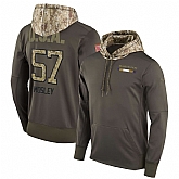 Nike Ravens 57 C.J. Mosley Men's Olive Salute To Service Pullover Hoodie