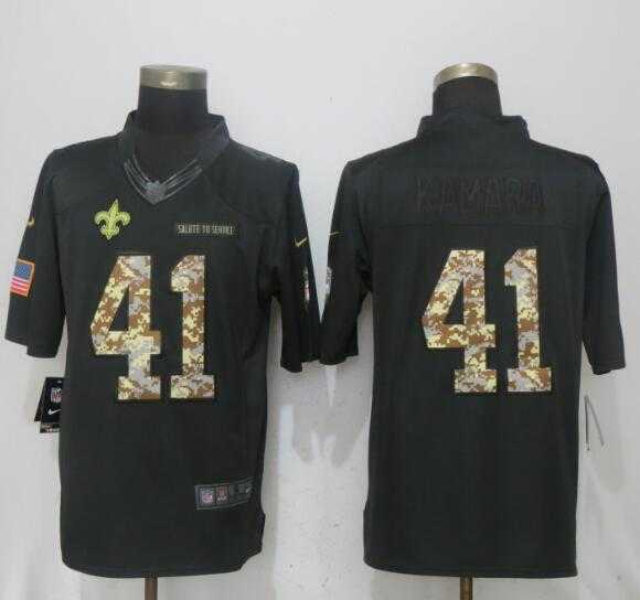 Nike Saints 41 Alvin Kamara Anthracite Salute To Service Limited Jersey,We sell and wholesale Nike Saints 41 Alvin Kamara Anthracite Salute To Service Limited Jersey on line form chian!