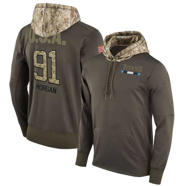 Nike Titans 91 Derrick Morgan Men's Olive Salute To Service Pullover Hoodie,We sell and wholesale Nike Titans 91 Derrick Morgan Men's Olive Salute To Service Pullover Hoodie on line form chian!