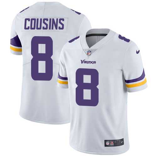 Nike Vikings 8 Kirk Cousins White Vapor Untouchable Player Limited Jersey,We sell and wholesale Nike Vikings 8 Kirk Cousins White Vapor Untouchable Player Limited Jersey on line form chian!