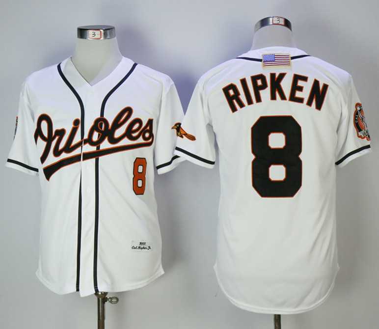 Orioles 8 Cal Ripken Jr White 2001 Mitchell & Ness baseball Jerseys,We sell and wholesale Orioles 8 Cal Ripken Jr White 2001 Mitchell & Ness baseball Jerseys on line form chian!