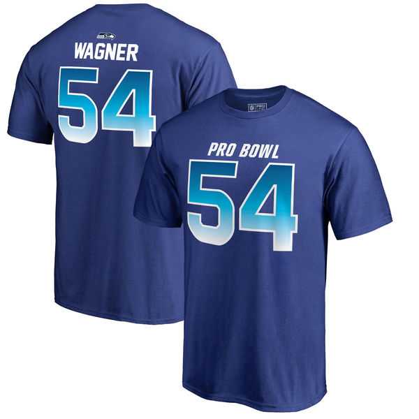 Seahawks 54 Bobby Wagner NFC NFL Pro Line by Fanatics Branded 2018 Pro Bowl Stack Name & Number T Shirt Royal,We sell and wholesale Seahawks 54 Bobby Wagner NFC NFL Pro Line by Fanatics Branded 2018 Pro Bowl Stack Name & Number T Shirt Royal on line form chian!