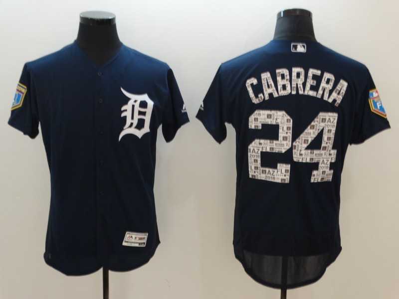 Tigers 24 Miguel Cabrera Navy 2018 Spring Training Flexbase baseball Jerseys,We sell and wholesale Tigers 24 Miguel Cabrera Navy 2018 Spring Training Flexbase baseball Jerseys on line form chian!