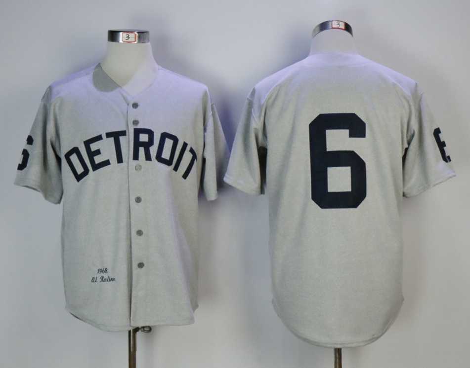 Tigers 6 Al Kaline Gray 1968 Mitchell & Ness baseball Jerseys,We sell and wholesale Tigers 6 Al Kaline Gray 1968 Mitchell & Ness baseball Jerseys on line form chian!