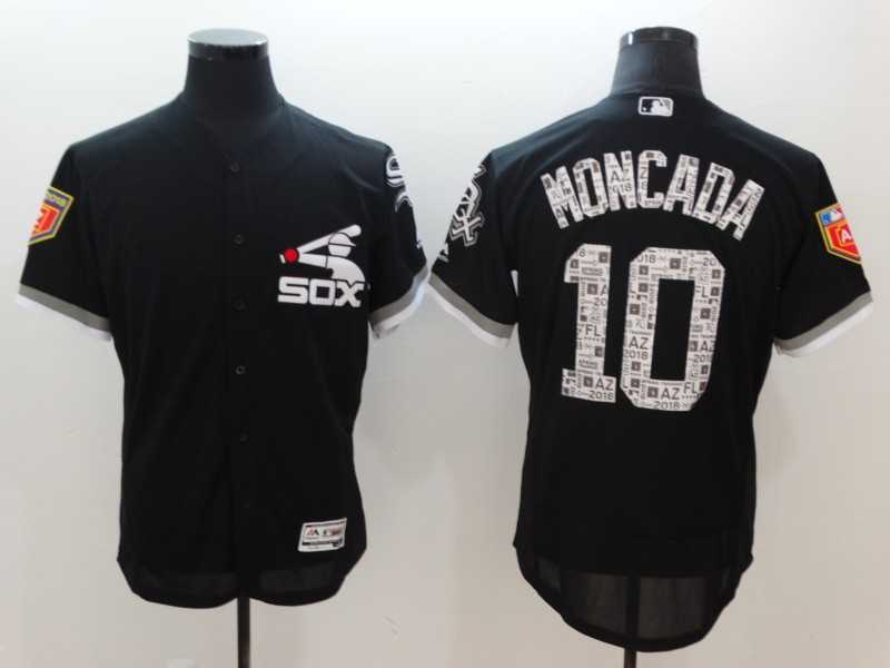 White Sox 10 Yoan Moncada Black 2018 Spring Training Flexbase baseball Jerseys,We sell and wholesale White Sox 10 Yoan Moncada Black 2018 Spring Training Flexbase baseball Jerseys on line form chian!