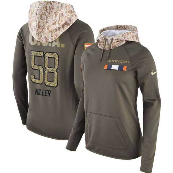 Women Nike Broncos 58 Von Miller Olive Salute To Service Pullover Hoodie,We sell and wholesale Women Nike Broncos 58 Von Miller Olive Salute To Service Pullover Hoodie on line form chian!