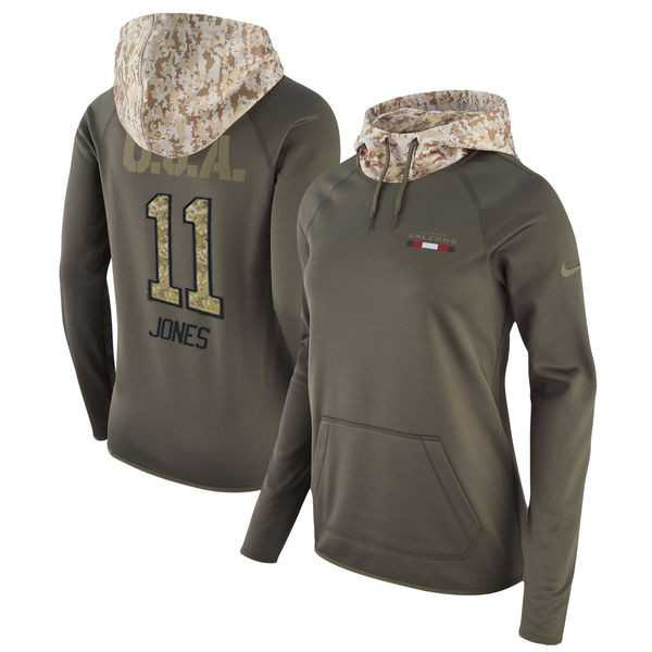 Women Nike Falcons 11 Julio Jones Olive Salute To Service Pullover Hoodie,We sell and wholesale Women Nike Falcons 11 Julio Jones Olive Salute To Service Pullover Hoodie on line form chian!