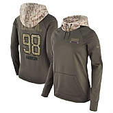 Women Nike Giants 98 Damon Harrison Olive Salute To Service Pullover Hoodie,baseball caps,new era cap wholesale,wholesale hats