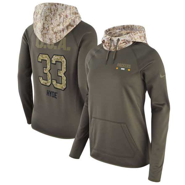 Women Nike Packers 33 Micah Hyde Olive Salute To Service Pullover Hoodie,We sell and wholesale Women Nike Packers 33 Micah Hyde Olive Salute To Service Pullover Hoodie on line form chian!