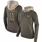Women Nike Redskins 11 DeSean Jackson Olive Salute To Service Pullover Hoodie,baseball caps,new era cap wholesale,wholesale hats
