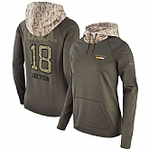 Women Nike Redskins 18 Josh Doctson Olive Salute To Service Pullover Hoodie,baseball caps,new era cap wholesale,wholesale hats