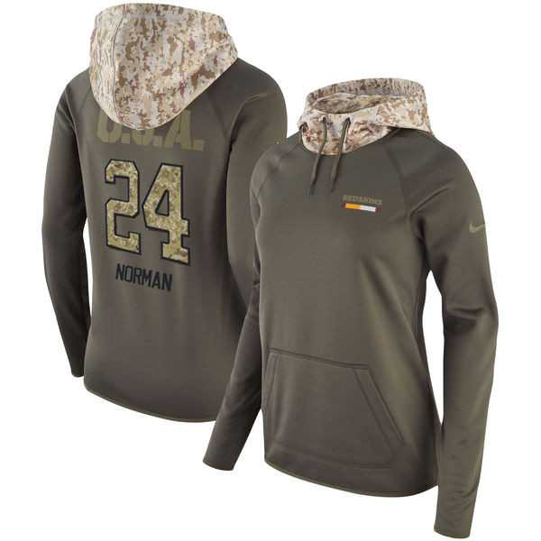 Women Nike Redskins 24 Josh Norman Olive Salute To Service Pullover Hoodie,We sell and wholesale Women Nike Redskins 24 Josh Norman Olive Salute To Service Pullover Hoodie on line form chian!
