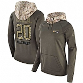 Women Nike Vikings 20 Mackensie Alexander Olive Salute To Service Pullover Hoodie,baseball caps,new era cap wholesale,wholesale hats
