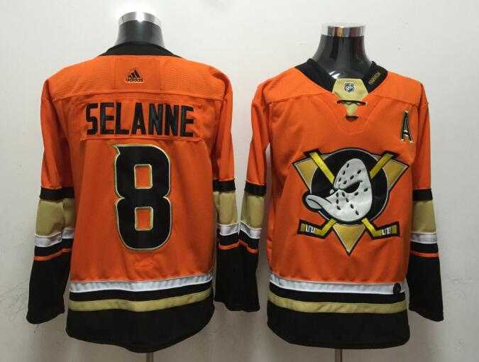 Anaheim Ducks #8 Teemu Selanne Orange Adidas Stitched Jersey,We sell and wholesale Anaheim Ducks #8 Teemu Selanne Orange Adidas Stitched Jersey on line form chian!