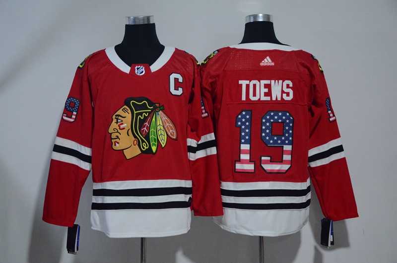 Chicago Blackhawks #19 Jonathan Toews Red USA Flag Adidas Stitched Jersey,We sell and wholesale Chicago Blackhawks #19 Jonathan Toews Red USA Flag Adidas Stitched Jersey on line form chian!