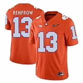 Clemson Tigers #13 Hunter Renfrow Orange With Diamond Logo College Football Jersey DingZhi,baseball caps,new era cap wholesale,wholesale hats