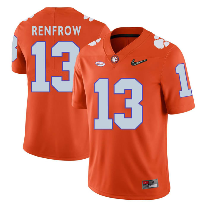 Clemson Tigers #13 Hunter Renfrow Orange With Diamond Logo College Football Jersey DingZhi,We sell and wholesale Clemson Tigers #13 Hunter Renfrow Orange With Diamond Logo College Football Jersey DingZhi on line form chian!