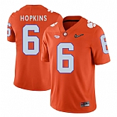 Clemson Tigers #6 DeAndre Hopkins Orange With Diamond Logo College Football Jersey DingZhi,baseball caps,new era cap wholesale,wholesale hats