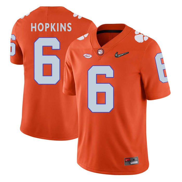 Clemson Tigers #6 DeAndre Hopkins Orange With Diamond Logo College Football Jersey DingZhi,We sell and wholesale Clemson Tigers #6 DeAndre Hopkins Orange With Diamond Logo College Football Jersey DingZhi on line form chian!