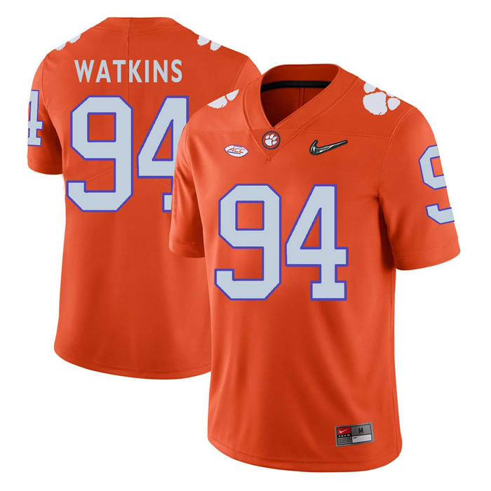Clemson Tigers #94 Carlos Watkins Orange With Diamond Logo College Football Jersey DingZhi,We sell and wholesale Clemson Tigers #94 Carlos Watkins Orange With Diamond Logo College Football Jersey DingZhi on line form chian!