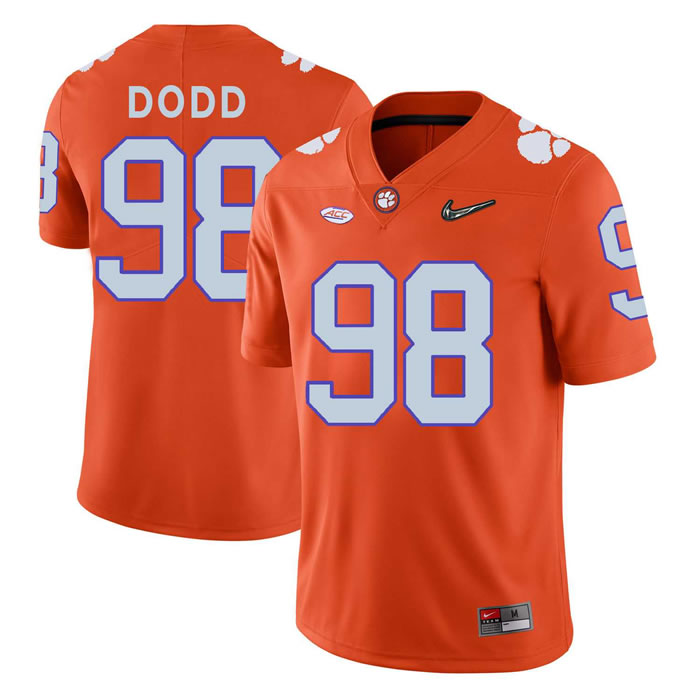 Clemson Tigers #98 Kevin Dodd Orange With Diamond Logo College Football Jersey DingZhi,We sell and wholesale Clemson Tigers #98 Kevin Dodd Orange With Diamond Logo College Football Jersey DingZhi on line form chian!
