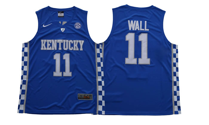 Kentucky Wildcats #11 John Wall Blue College Basketball Jersey,We sell and wholesale Kentucky Wildcats #11 John Wall Blue College Basketball Jersey on line form chian!