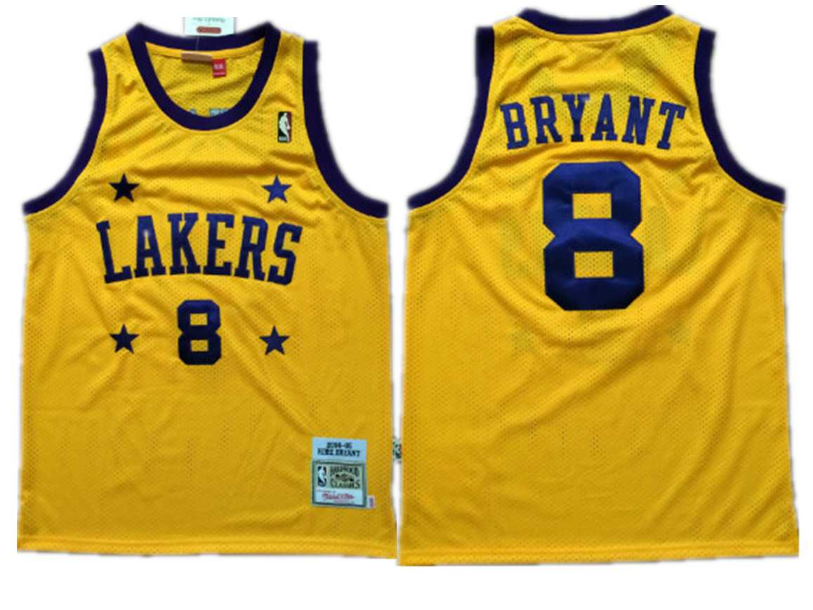 Nike Los Angeles Lakers #8 Kobe Bryant Yellow 2004-05 Hardwood Classics Jersey,We sell and wholesale Nike Los Angeles Lakers #8 Kobe Bryant Yellow 2004-05 Hardwood Classics Jersey on line form chian!