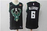 Nike Milwaukee Bucks #6 Eric Bledsoe Black Swingman Jersey,baseball caps,new era cap wholesale,wholesale hats