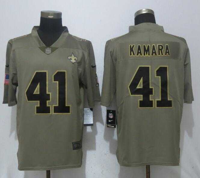 Nike New Orleans Saints #41 Alvin Kamara Olive Salute To Service Limited Jersey,We sell and wholesale Nike New Orleans Saints #41 Alvin Kamara Olive Salute To Service Limited Jersey on line form chian!