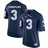 Penn State Nittany Lions #3 DeAndre Thompkins Navy College Football Jersey DingZhi,baseball caps,new era cap wholesale,wholesale hats
