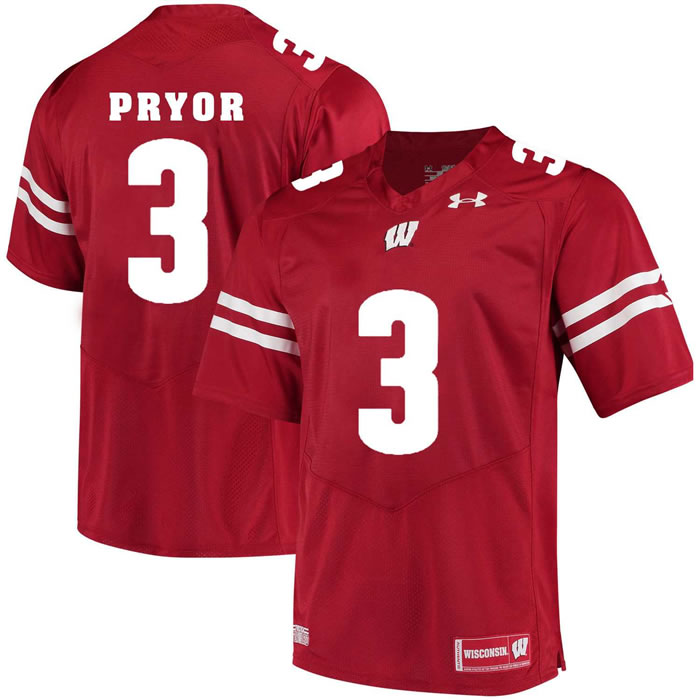 Wisconsin Badgers #3 Kendric Pryor Red College Football Jersey DingZhi,We sell and wholesale Wisconsin Badgers #3 Kendric Pryor Red College Football Jersey DingZhi on line form chian!