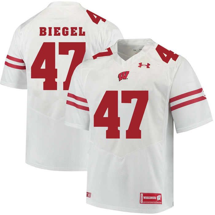 Wisconsin Badgers #47 Vince Biegel White College Football Jersey DingZhi,We sell and wholesale Wisconsin Badgers #47 Vince Biegel White College Football Jersey DingZhi on line form chian!