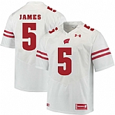Wisconsin Badgers #5 Chris James White College Football Jersey DingZhi,baseball caps,new era cap wholesale,wholesale hats