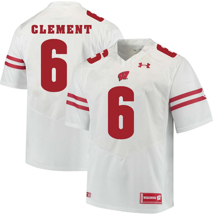 Wisconsin Badgers #6 Corey Clement White College Football Jersey DingZhi,We sell and wholesale Wisconsin Badgers #6 Corey Clement White College Football Jersey DingZhi on line form chian!