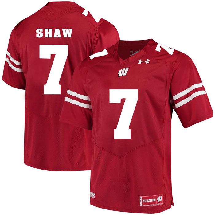 Wisconsin Badgers #7 Bradrick Shaw Red College Football Jersey DingZhi,We sell and wholesale Wisconsin Badgers #7 Bradrick Shaw Red College Football Jersey DingZhi on line form chian!