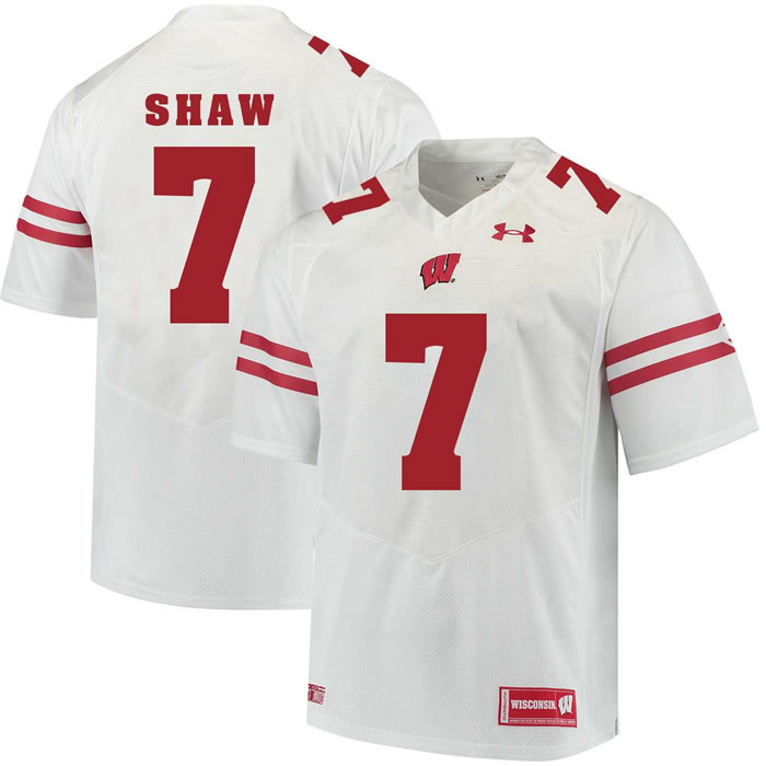 Wisconsin Badgers #7 Bradrick Shaw White College Football Jersey DingZhi,We sell and wholesale Wisconsin Badgers #7 Bradrick Shaw White College Football Jersey DingZhi on line form chian!