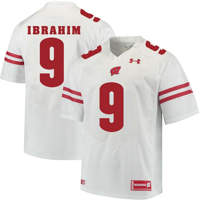 Wisconsin Badgers #9 Rachid Ibrahim White College Football Jersey DingZhi,We sell and wholesale Wisconsin Badgers #9 Rachid Ibrahim White College Football Jersey DingZhi on line form chian!
