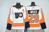 Women Philadelphia Flyers #28 Claude Giroux White Adidas Stitched Jersey,baseball caps,new era cap wholesale,wholesale hats