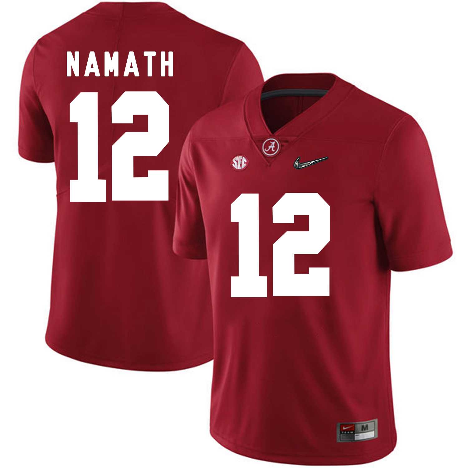 Alabama Crimson Tide 12 Joe Namath Red With Diamond Logo College Football Jersey DingZhi,We sell and wholesale Alabama Crimson Tide 12 Joe Namath Red With Diamond Logo College Football Jersey DingZhi on line form chian!