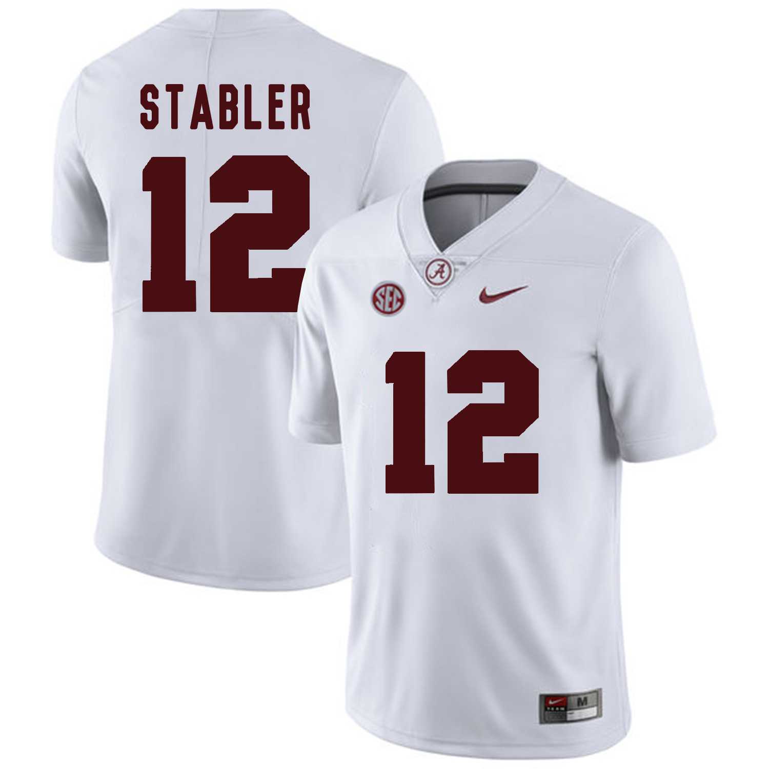 Alabama Crimson Tide 12 Ken Stabler White College Football Jersey DingZhi,We sell and wholesale Alabama Crimson Tide 12 Ken Stabler White College Football Jersey DingZhi on line form chian!