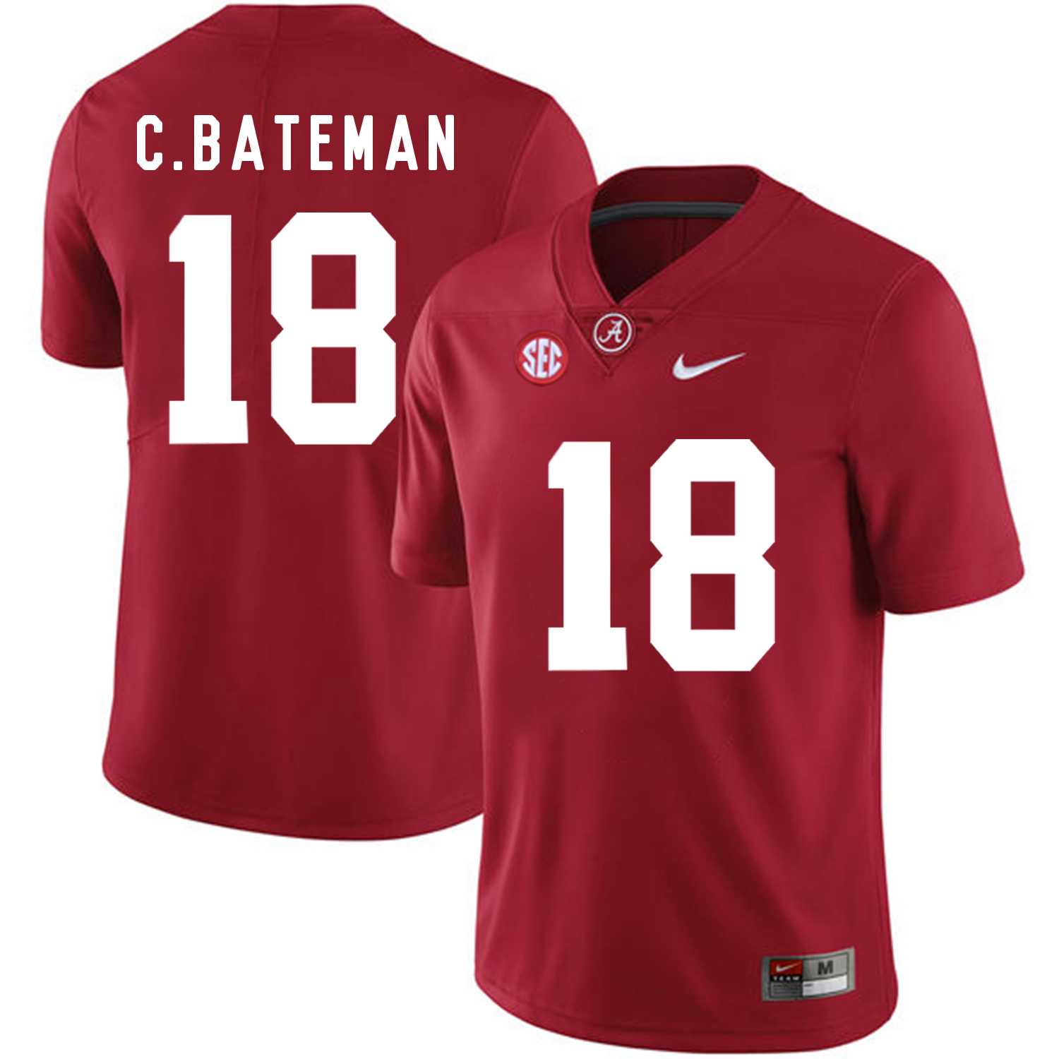 Alabama Crimson Tide 18 Cooper Bateman Red College Football Jersey DingZhi,We sell and wholesale Alabama Crimson Tide 18 Cooper Bateman Red College Football Jersey DingZhi on line form chian!