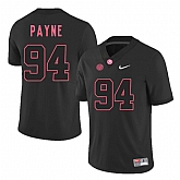 Alabama Crimson Tide 94 Da'Ron Payne Black College Football Jersey DingZhi,baseball caps,new era cap wholesale,wholesale hats