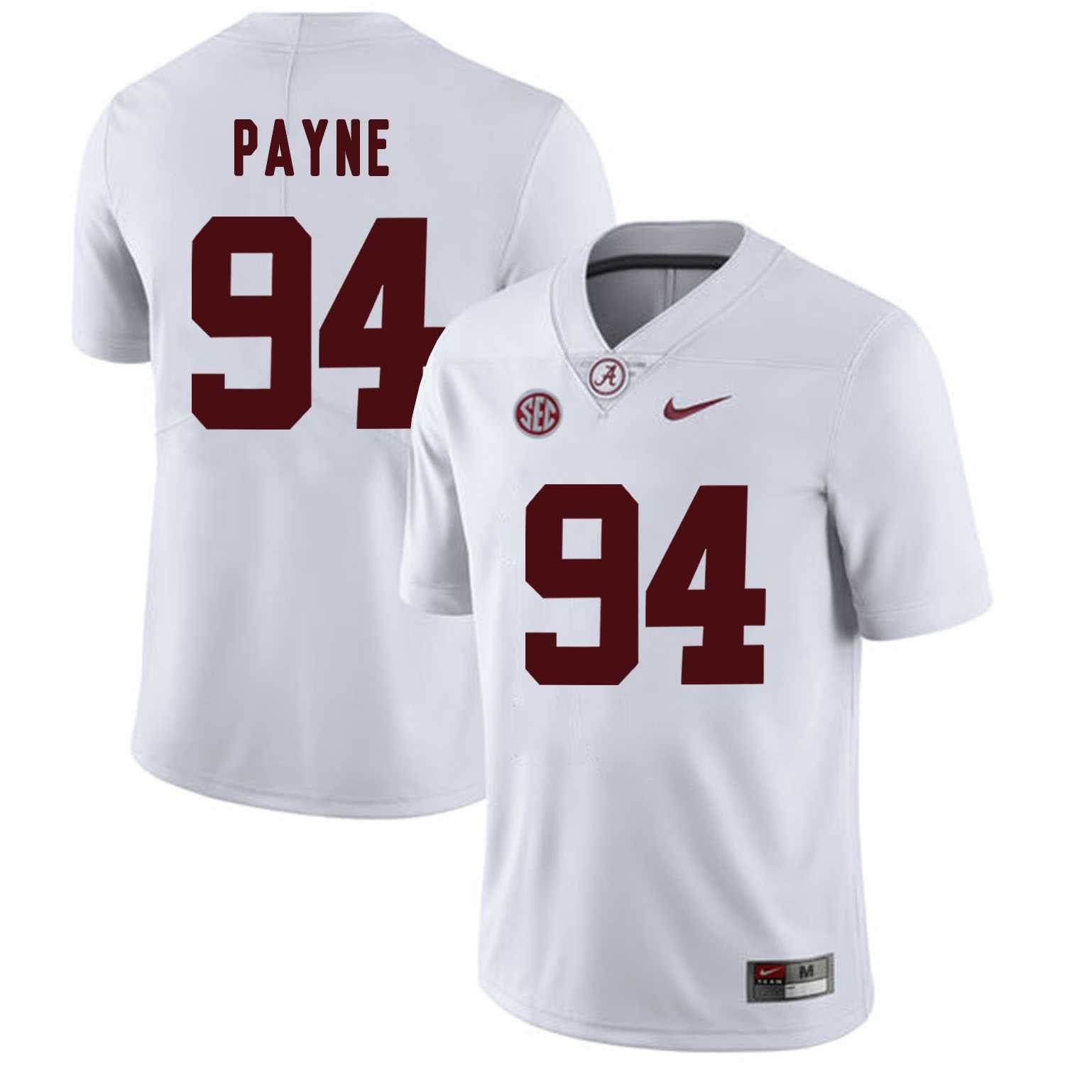 Alabama Crimson Tide 94 Da'Ron Payne White College Football Jersey DingZhi,We sell and wholesale Alabama Crimson Tide 94 Da'Ron Payne White College Football Jersey DingZhi on line form chian!