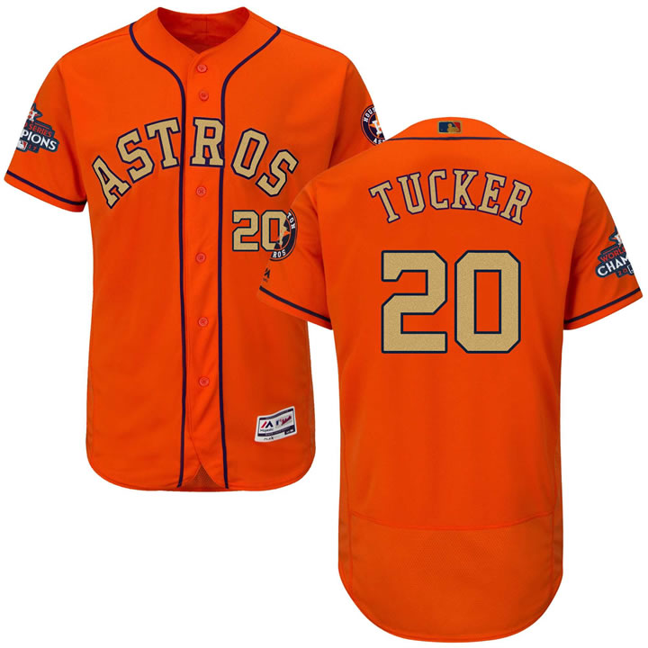 Astros #20 Preston Tucker Orange 2018 Gold Program Flexbase Jersey,We sell and wholesale Astros #20 Preston Tucker Orange 2018 Gold Program Flexbase Jersey on line form chian!
