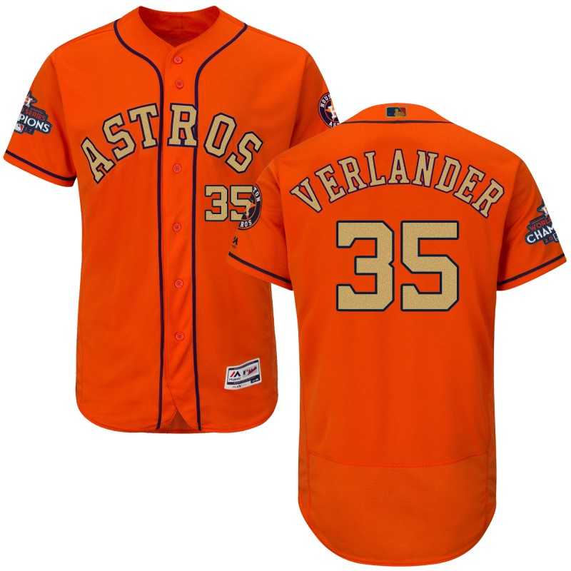 Astros #35 Justin Verlander Orange 2018 Gold Program Flexbase Jersey,We sell and wholesale Astros #35 Justin Verlander Orange 2018 Gold Program Flexbase Jersey on line form chian!